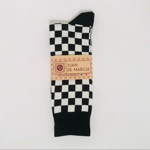 Black Checkered Socks